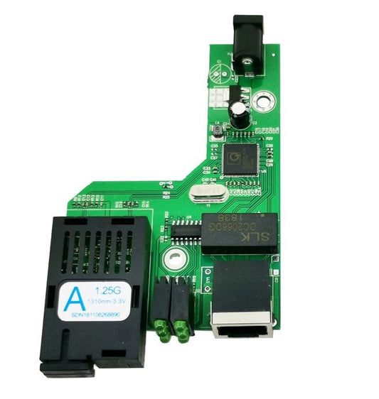 🔹 Gigabit Fiber Optical Media Converter (Only A Unit)  10/100/1000Mbps | Single Mode | Single Fiber | SC Port | 20KM | With Power Adapter