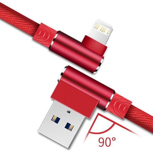 3m L shape USB Cable Fast Charging Mobile Phone Charger Data Cable For i P hone 13 12 mini 11 Pro Max Xs Xr X 8 7 6s 6 Plus 5s SE iPad