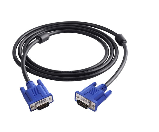 VGA to VGA Cable 1.5 M – PC to Monitor/Display Video Lead (Black)