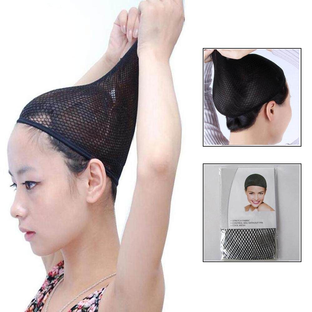 High Quality Black Wig Cap Hair Net Stocking Cap Elastic Mesh for wigs strong fixing