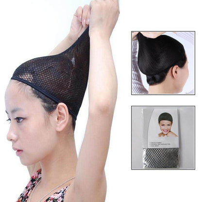 High Quality Black Wig Cap Hair Net Stocking Cap Elastic Mesh for wigs strong fixing
