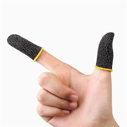 1 Pairs Of Pubg Thumb Gloves - Thumb Gloves Finger Sleeve Trigger – Black