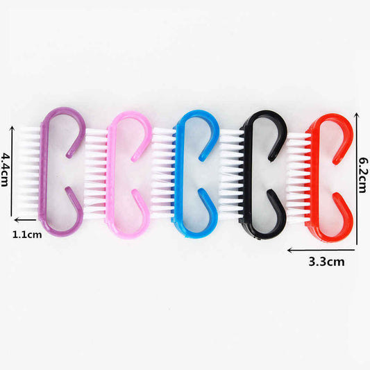 Nail Art Dust Brush Black Cleaning Brushes For Nail Care Manicure Beauty Clean Tools Small Angle Nail Brush