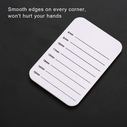 Eyelashes Stand Holder, Eyelash Extension Pallet - 7-14Mm Eyelash Extension Hand Plate Lashes Plain Hand Lash Pallet For Eyelashes & Adhesives Grafting Holder Beauty Tools