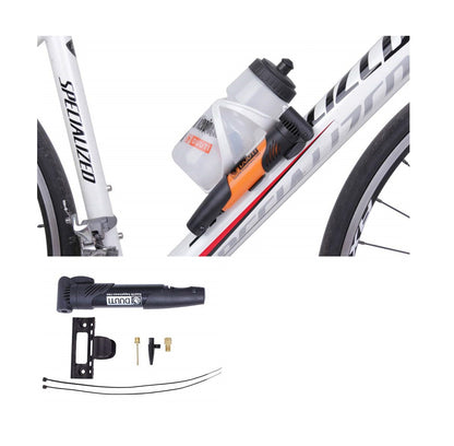 Mini Bicycle Air Pump Portable Bike Frame Hand Pump | Presta & Schrader Valve Compatible Compact Cycle Pump