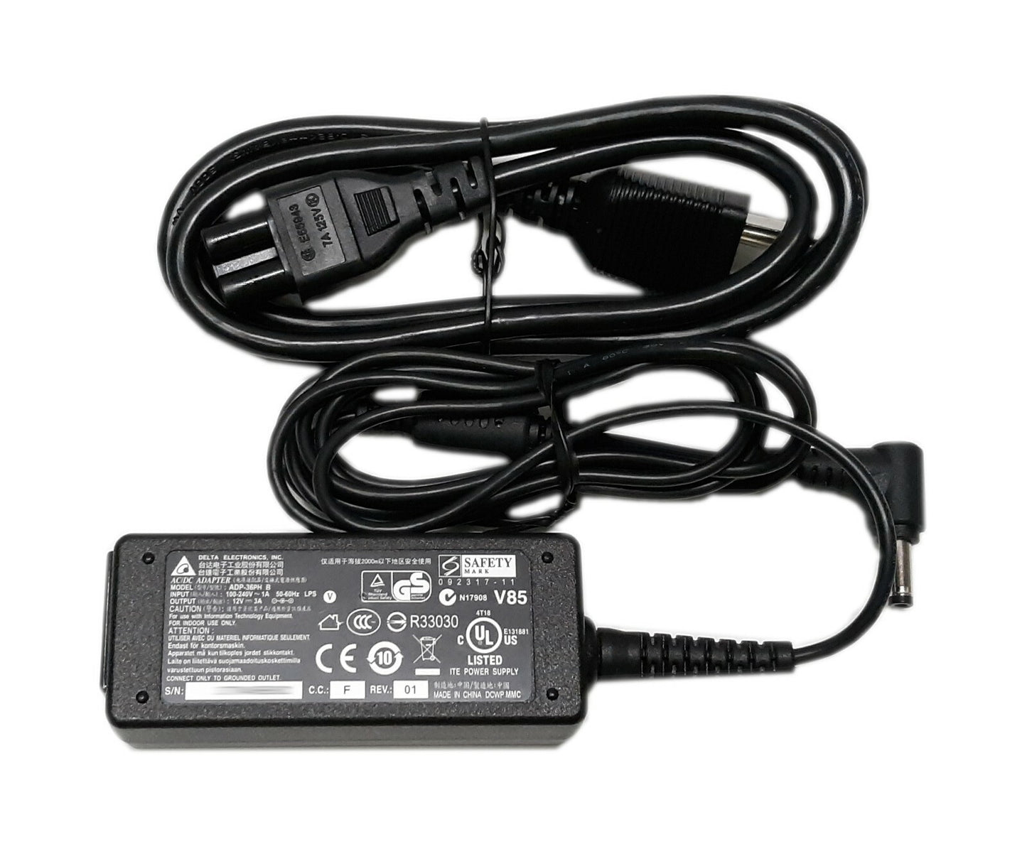 12V 3A DC Adapter (4.6 × 2.0 mm Pin) – Universal 100-240V Power Supply | Model: ADP-36PH Hi Qulity Branded Use For Laptop Computers Note book Universal etcetc