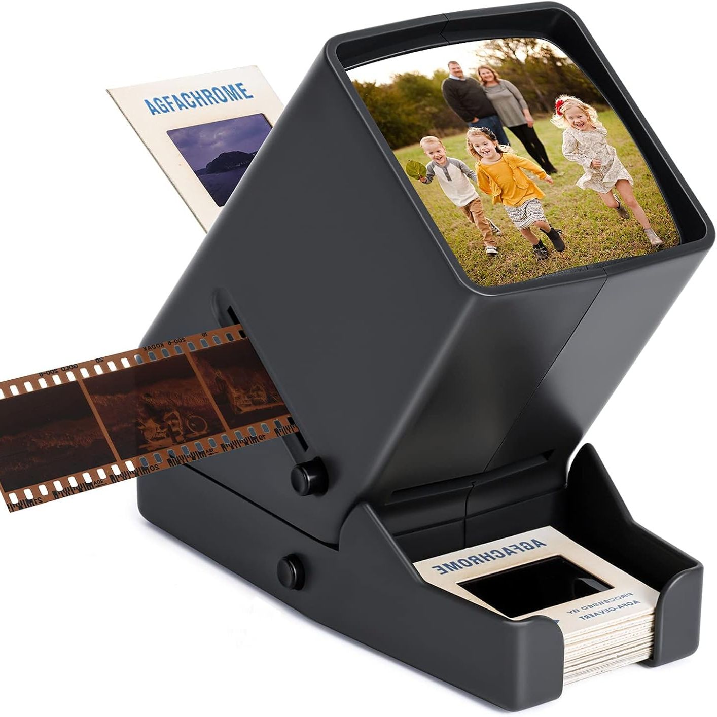 35mm Slide Viewer, Film Negative and Slide and Film Viewer with 3X Magnification and LED Lighted Illuminated Viewing, USB Powered  Slides & Film Negatives Viewer