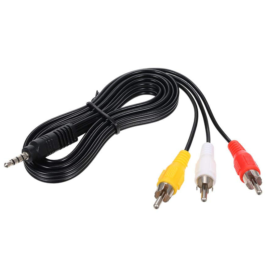 3.5mm to 3 RCA AV Cable  3.5mm Jack to 3 RCA Male – Buy Online in Pakistan with COD