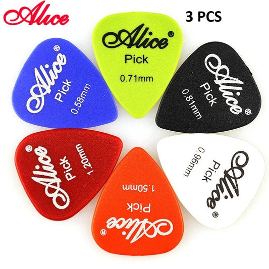 3 PCS Alice Non-slip ABS Guitar Picks Plectrum Gauge 0.96mm 1.20mm Color Random Guitar Parts Accessories
