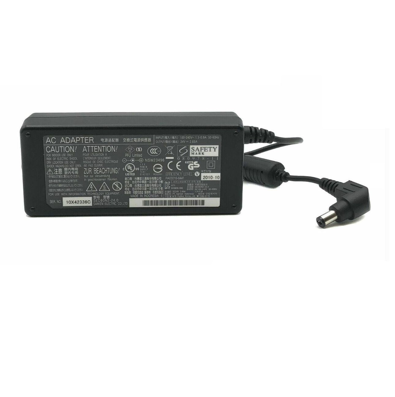 24V DC 2.65A Power Supply Adapter 65W – 100-240V AC Multi-Purpose Charger with 5.5mm x 2.1mm Barrel Pin for LED Lighting, Sound Bar, Scanner, Industrial Devices & Water Filter Plants