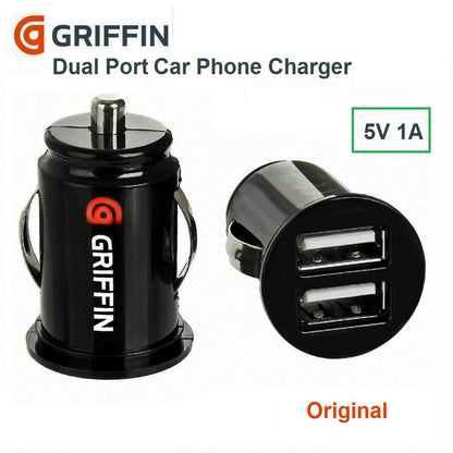 🚗🔌 Griffin New Mini Dual USB Car Charger – Model P2275 Fast Charging • Dual USB • 12V Lighter Socket Adapter