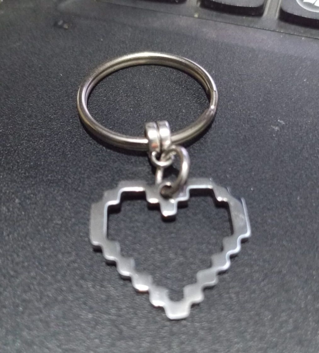 Heart Keychain Metal Pendant Fun Fashion Metal Keyring Gift for your Love One