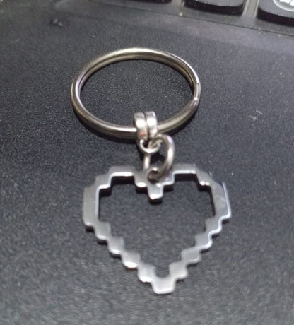 Heart Keychain Metal Pendant Fun Fashion Metal Keyring Gift for your Love One