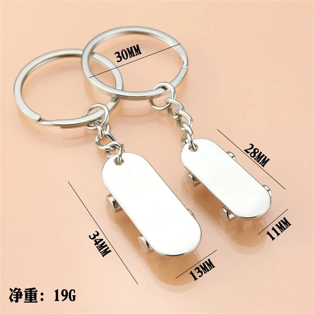 Metal Scooter Keychain,Skateboard KeyRing Key Holder Scooter Pendant Keychain for Women Men