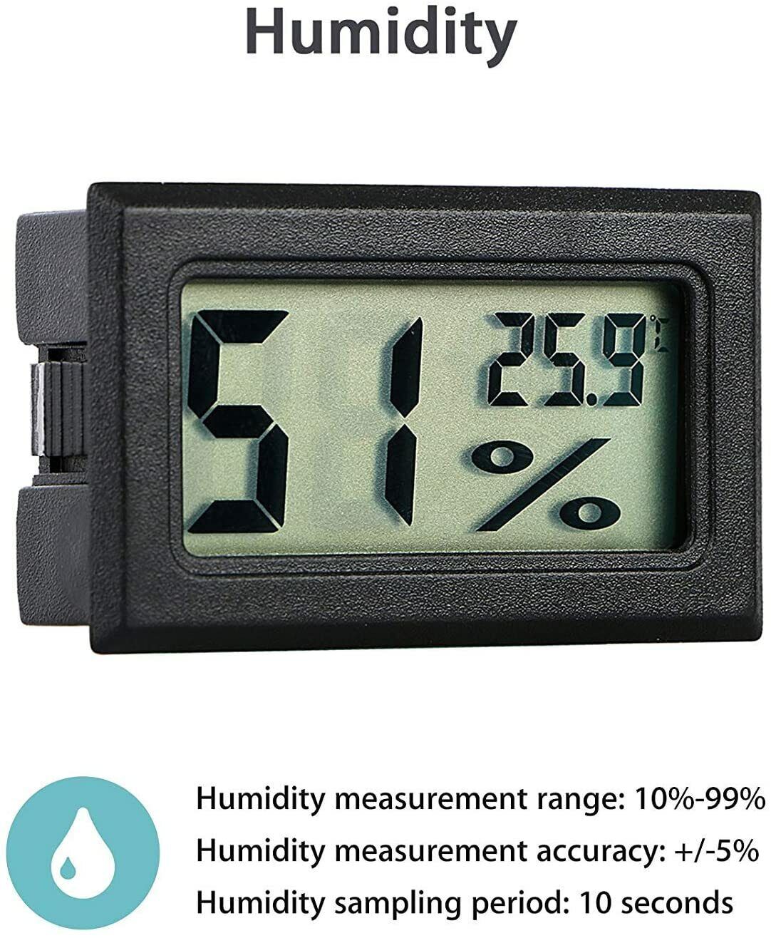 Hygrometer Thermometer Humidity Temperature Mini Digital LCD Display Meter Gauge