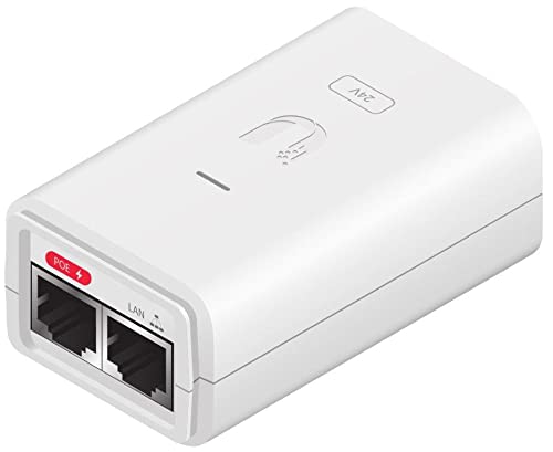 🔌 24V 0.5A PoE Gigabit Switching Mode Power Supply (12W) GENUINE UBIQUITI Branded Power Injector – Models: GP-A240-050 / GP-A240-050G / GP-H480-050G