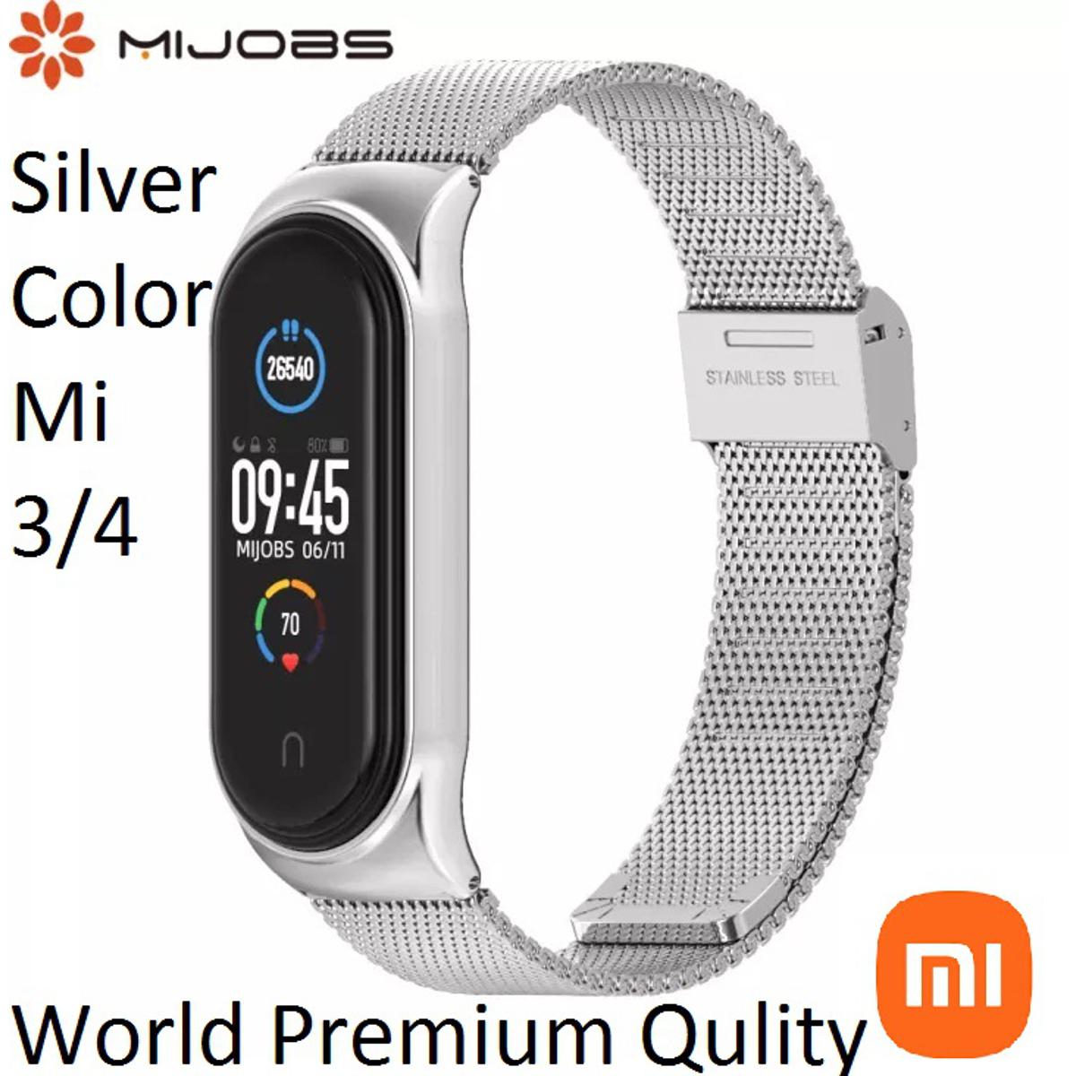 MIJOAS Milanese Strap TF for miband 3/4 Metal Bands