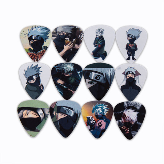 Guitar Picks Set of 3 Pcs 1 Pcs Each Thickness:0.46mm / 0.71mm / 0.96mm Size：30mmx26mm A One World Hi Quality Products