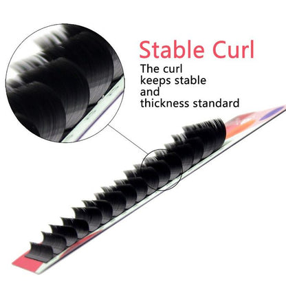 Kimcci 7-15mm Mix Mink Silk Lash Professional Eyelash Thickness: 0.10mm , Curl:C