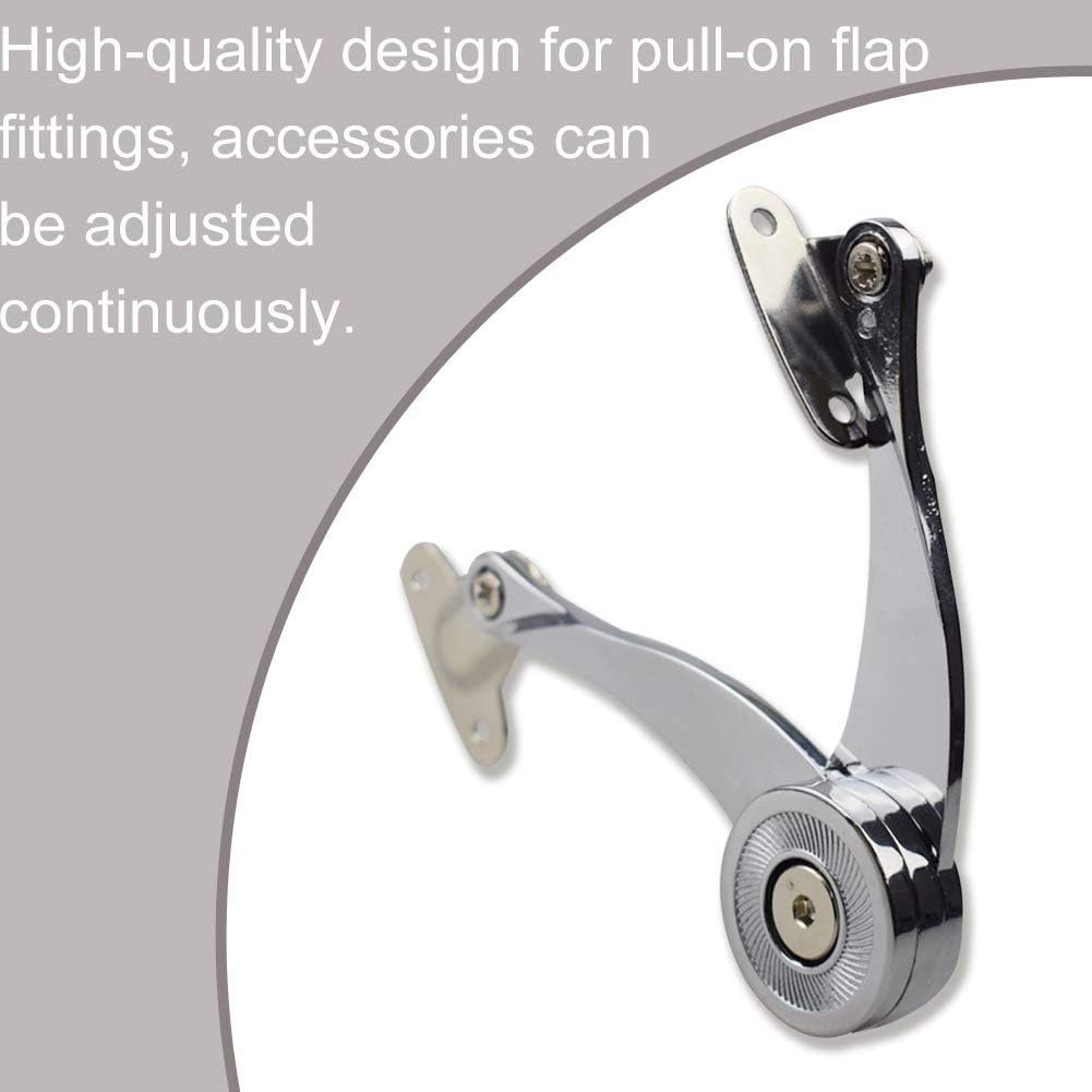 Door Hinges Stop Stays Doors Lift Up Support Furniture Stay Support Hinge Cabinet Kitchen Cupboard Hinges for 4-15KG Adjustable 1 PCs
