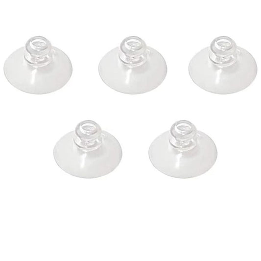 5PCS Transparent Rubber Suction Cup Hooks for Glass Wall Kitchen Bathroom