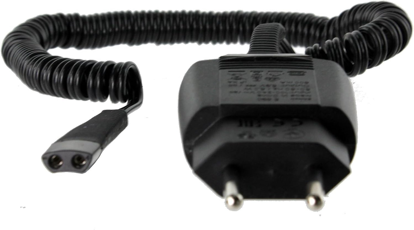 universal Series 7 Charger– Replacement Power Adapter for Electric Shaver (Compatible with Series 7, 9, 5, 3) (2-Pin, 100–240V AC, DC 12V, ~400mA)