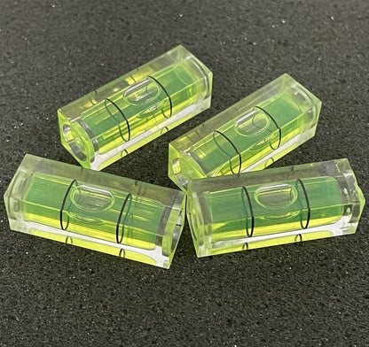 Small Bubble Level 10x10x29mm Mini Square Bubble Spirit Levels Precision Measuring Layout Tools (10x10x29mm, Non-Magnetic) 1 Pcs