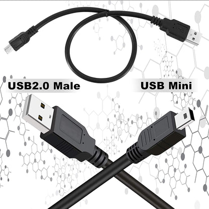 USB 2.0 Type-A to 5-Pin Mini-USB Cable (Black, 1.5 Meter) A One Hi Quality Premium Cables