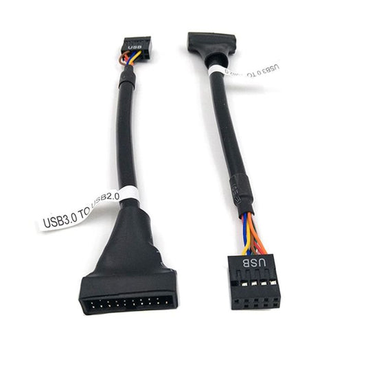 USB 3.0 Header to USB 2.0,USB 3.0 to USB 2.0 Motherboard Adapter Cable,19 Pin USB3.0 Male to 9 Pin USB2.0 Female Motherboard Cable Adapter Converter 6 inch/15cm