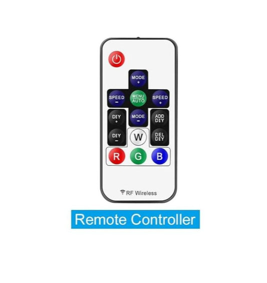 14-Key RF Wireless Remote for RGBIC LED Strip Controller – DC 5-24V