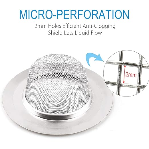 stainless steel kitchen sink basket waste strainer Perforated wash basin Mesh Filter
