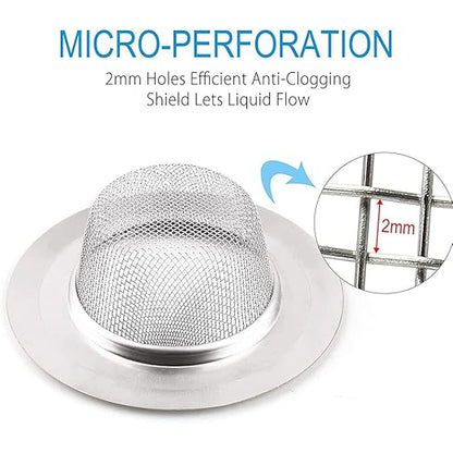 stainless steel kitchen sink basket waste strainer Perforated wash basin Mesh Filter