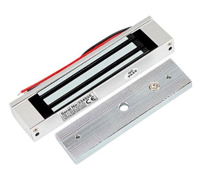 🔐 180KG / 350 lbs Single Door Magnetic Door Lock  DC 12V | High-Strength Access Control Magnetic Lock