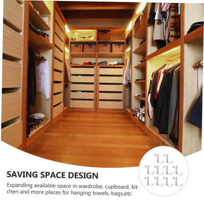 2 PCS Z-Type Door Hooks – Multi-Purpose Z Shape Hanger for Cupboard, Drawer & Door Organizer | Space-Saving Hanging Hooks