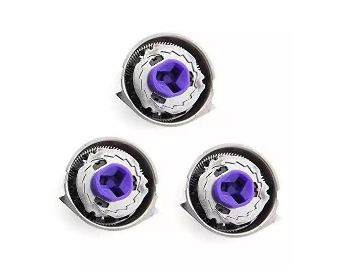 3pcs DualPrecision HQ8/52 Replacement Heads Fits Ph-ilips Norelco Shaving AT750/AT751 AT890 AT891 PT710 PT720 PT730 7110X 8831XL