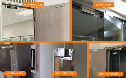 🔐 180KG / 350 lbs Single Door Magnetic Door Lock  DC 12V | High-Strength Access Control Magnetic Lock