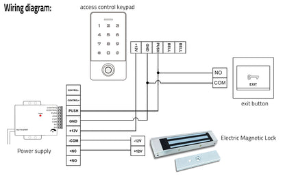 🔐 180KG / 350 lbs Single Door Magnetic Door Lock  DC 12V | High-Strength Access Control Magnetic Lock