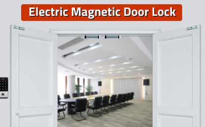 🔐 180KG / 350 lbs Single Door Magnetic Door Lock  DC 12V | High-Strength Access Control Magnetic Lock