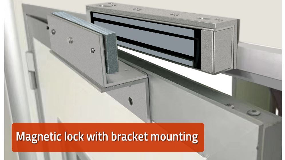🔐 180KG / 350 lbs Single Door Magnetic Door Lock  DC 12V | High-Strength Access Control Magnetic Lock
