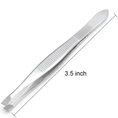 Slant Tweezers - Precision Stainless Steel Slant Tip Tweezers Hair Plucker for Hair and Eyebrows Personal Care