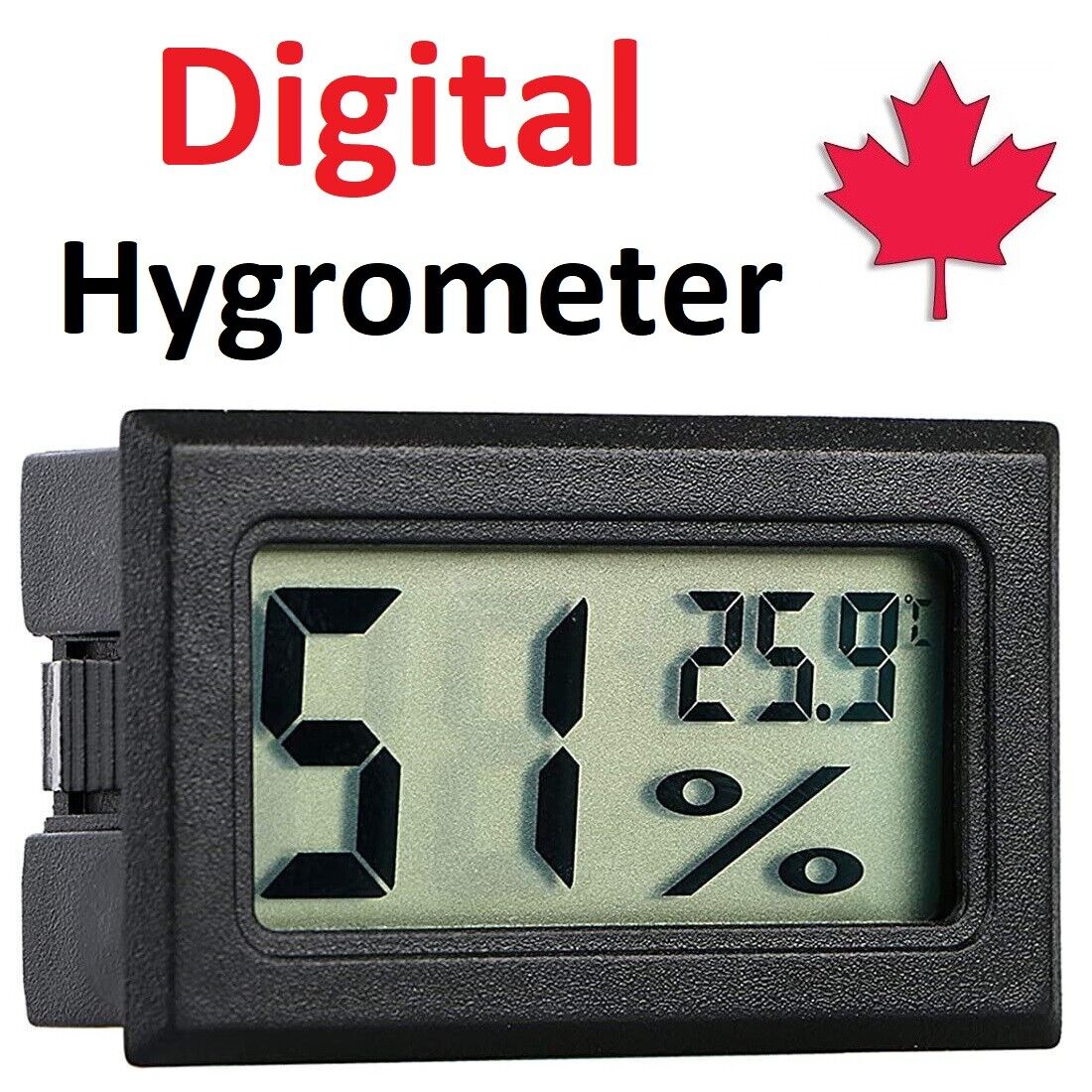 Hygrometer Thermometer Humidity Temperature Mini Digital LCD Display Meter Gauge