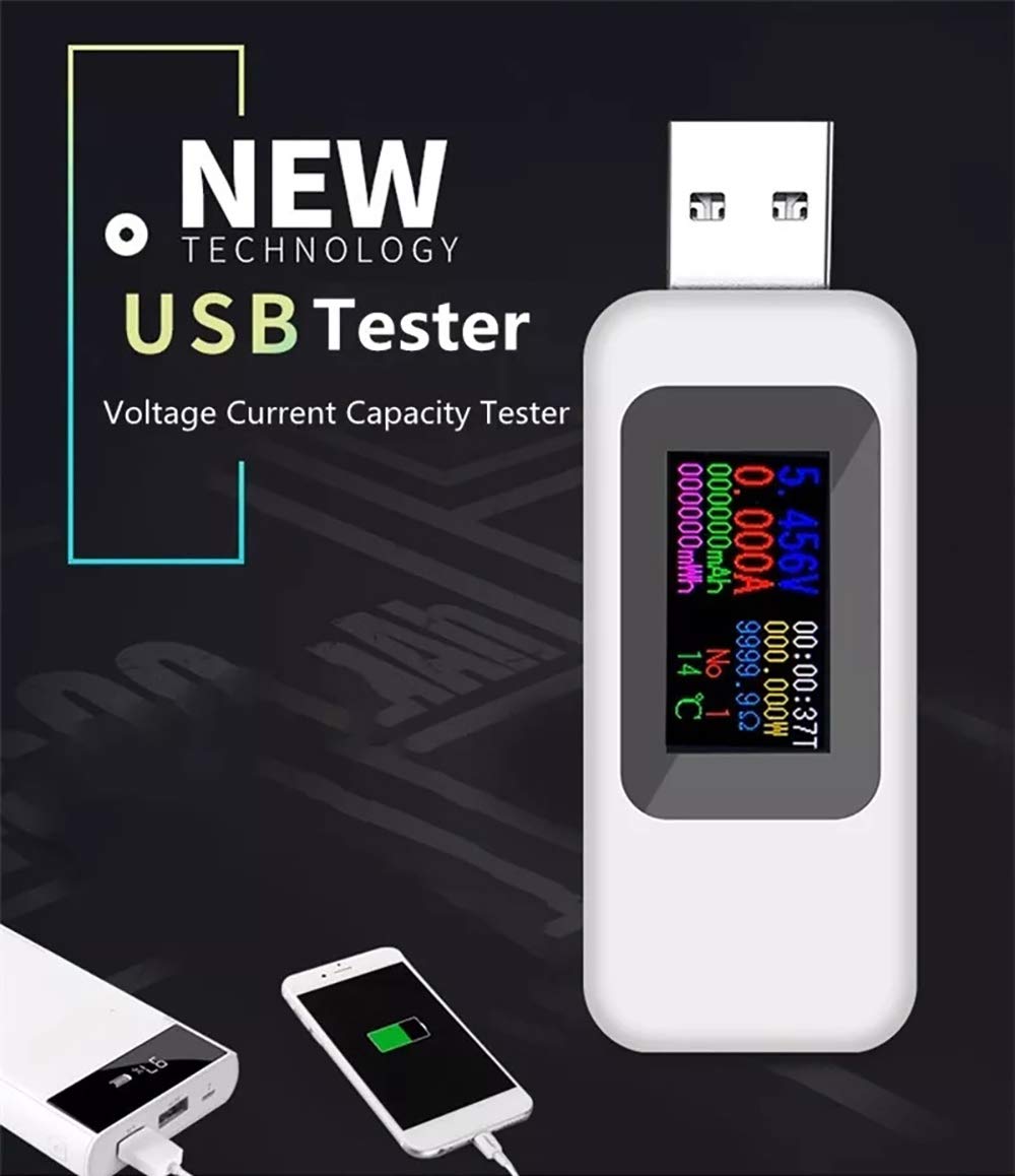 KWS-MX18 10 in1 Digital LCD Display USB Tester Voltage Current Tester Power Meter Timing Ammeter USB Charger Tester Voltmeter