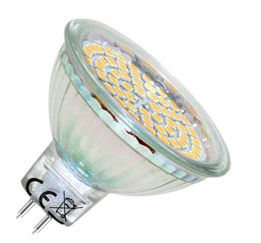 Mr16 GU5.3 LED Light Bulbs, 12v dc and ac LED Recessed Track Spotlight Non Dimmable, 5 Watt (50-Watt Equivalent), 450LM, 12V, 3000K Warm White 120° Beam Angle, 1 Pack
