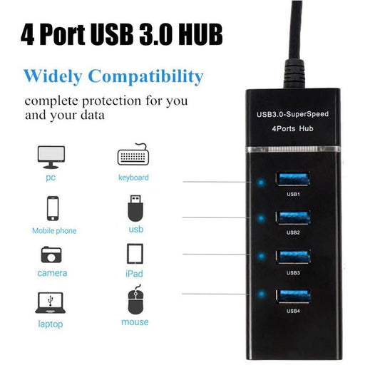 USB HUB 3.0 5Gbps 4 Ports Micro USB 3.0 HUB USB Splitter Adapter Super Speed High Quality Computer