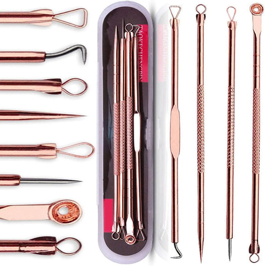 4 Pcs/Set Acne Blackhead Removal Needles Stainless Pimple Spot Comedone Extractor Cleanser Beauty Face Clean Care Tools
