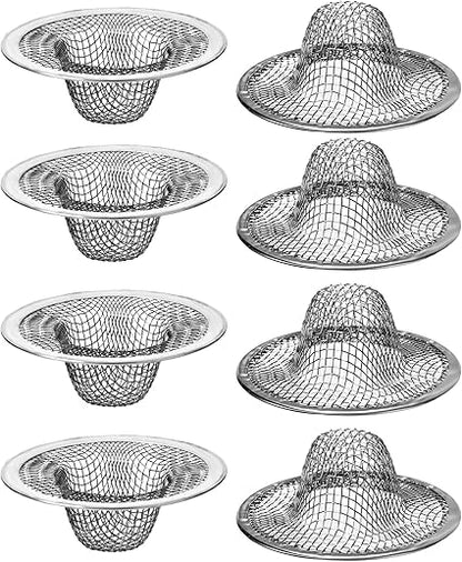 1pcs Bathroom Stainless Steel Drain Filter Small Hair Basket Catcher Fits Most Kitchen Sinks Bathroom Sinks Shower Drains Floor Drain