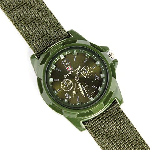 Bokeley Watch, Men's Watch Fashion Gemius Army Racing Force Military Sport Men Official Fabric Band Watch (F)