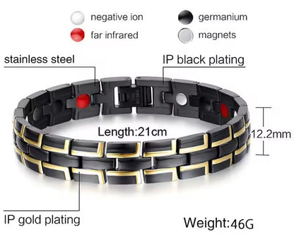 Stylish Magnetic Therapy Bracelet for Men & Women – Natural Pain Relief for Arthritis, Carpal Tunnel, Migraine & Headache Support | Health & Wellness Jewelry