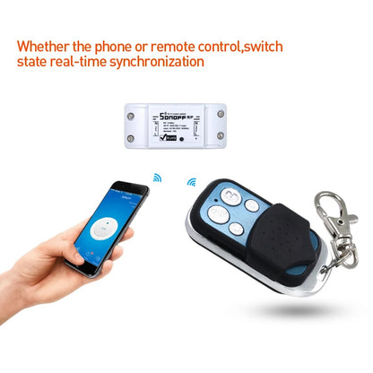 433Mhz Wireless Remote Control 4 Channel Silver