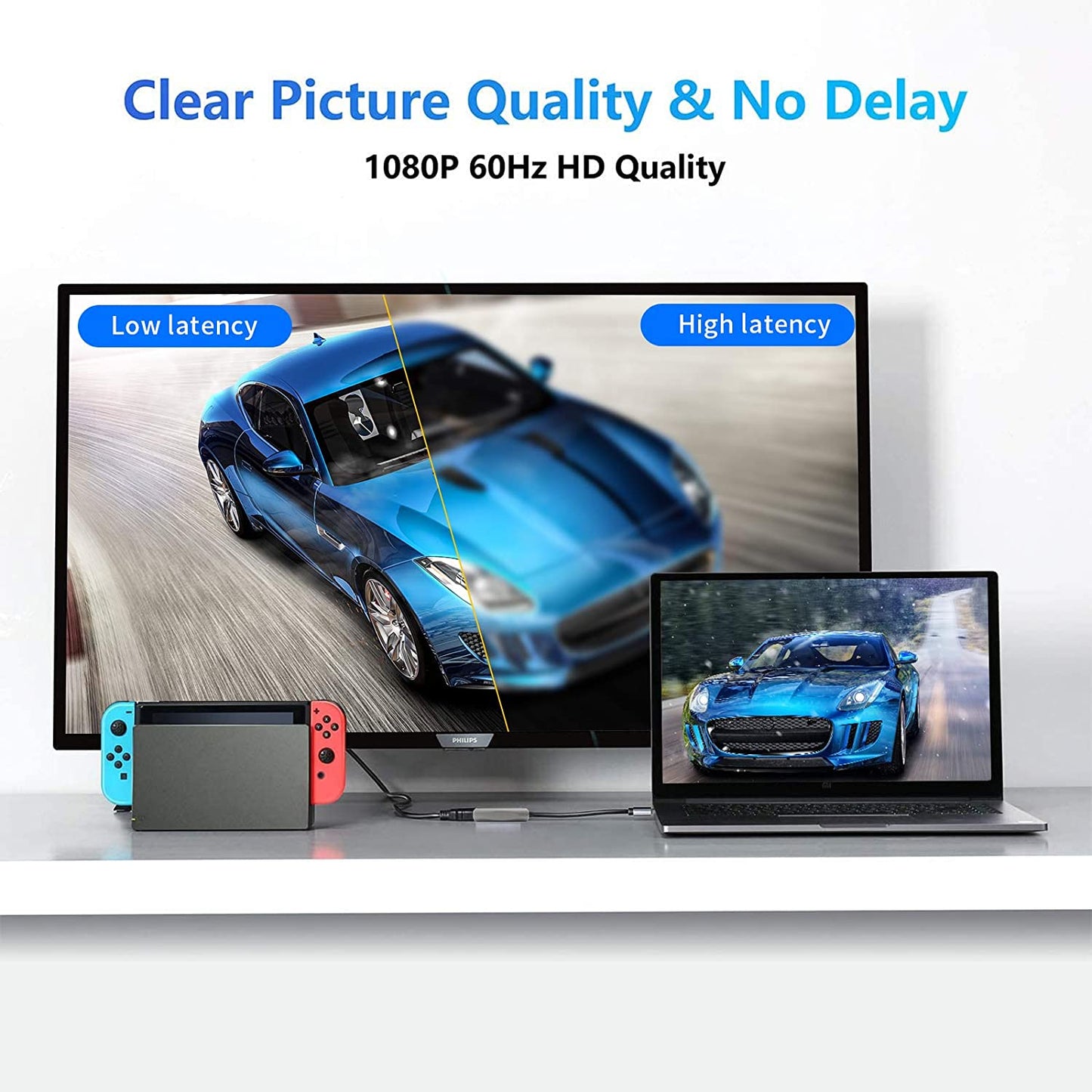 4K HDMI Video Capture Card 1080P 60fps Live Gaming Streaming Teaching Black